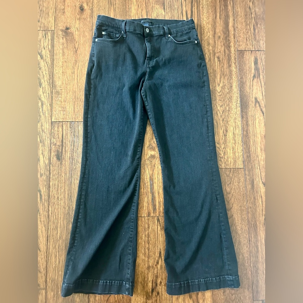 7 for All Mankind Dojo Tailorless in Black Rose. Size 32.